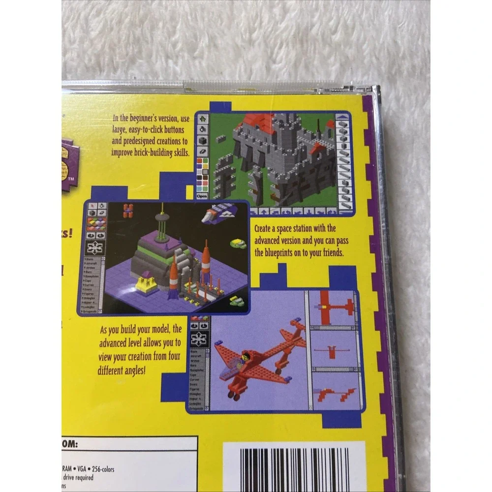 Bricks by Knowledge Adventure Vintage Windows Mac PC CD ROM Ages 6-12 Build